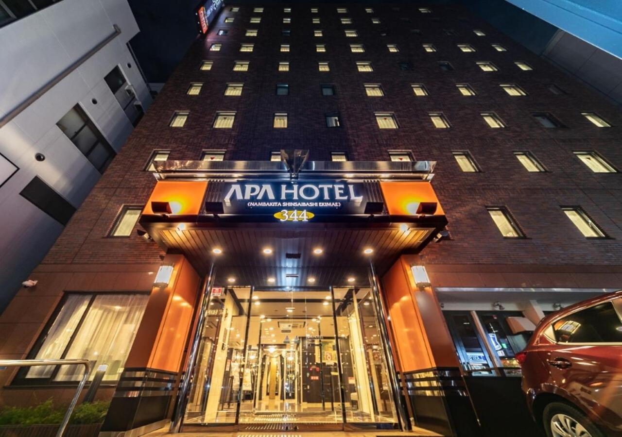 Apa Hotel Nambakita Shinsaibashi Ekimae Ōsaka Exterior foto